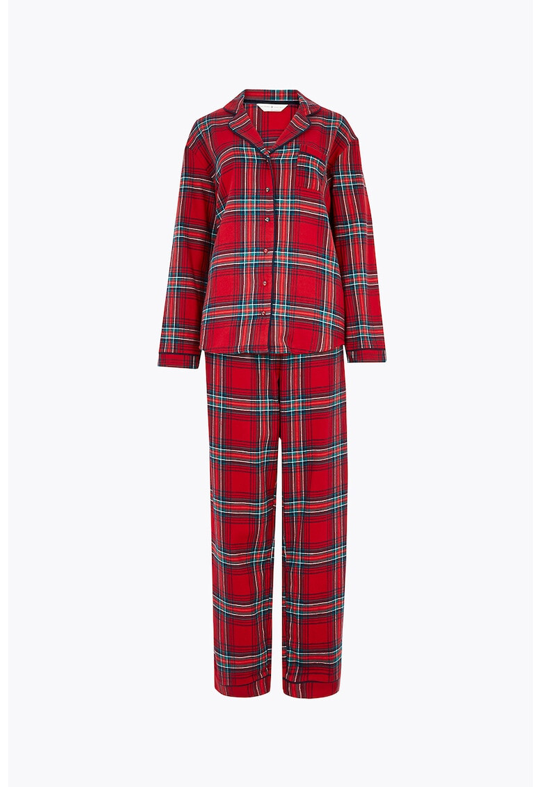 Marks & Spencer Pijama din bumbac in carouri - Pled.ro