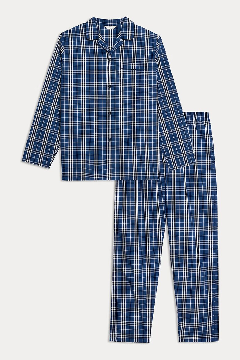 Marks & Spencer Pijama in carouri cu revere decupate - Pled.ro