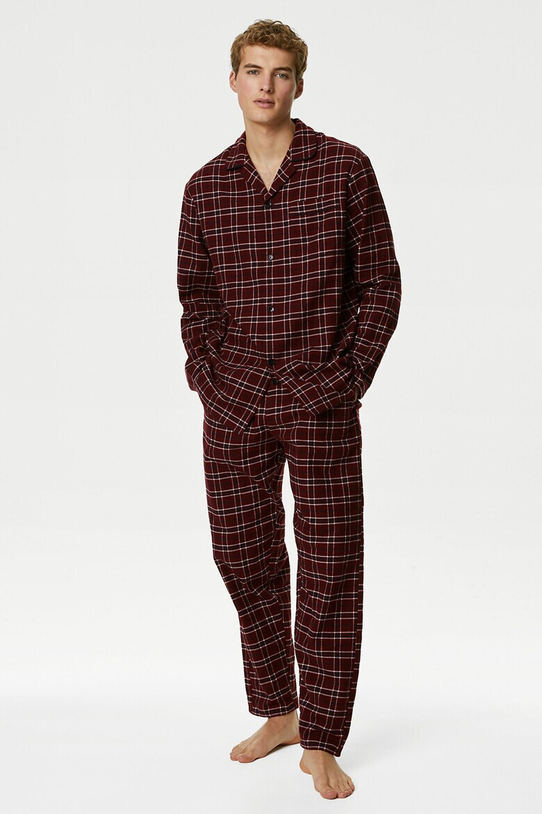 Marks & Spencer Pijama lunga cu model in carouri - Pled.ro