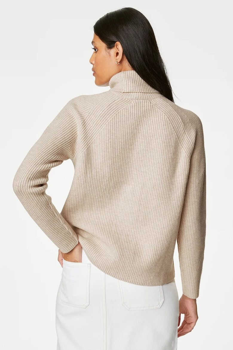 Marks & Spencer Pulover cu guler inalt si maneci raglan - Pled.ro