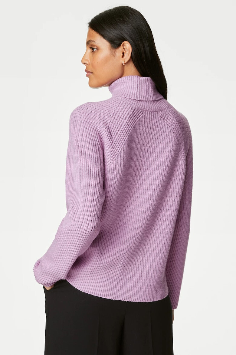 Marks & Spencer Pulover cu guler inalt si maneci raglan - Pled.ro