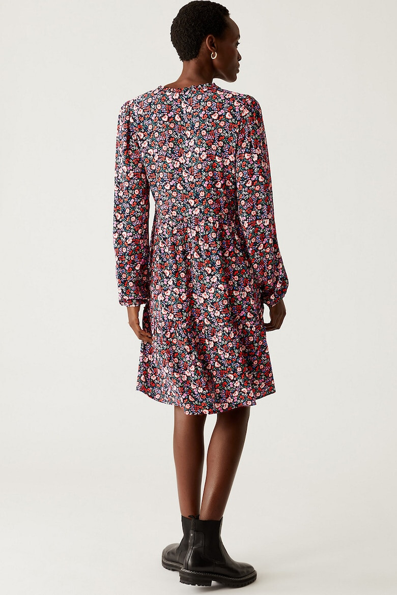 Marks & Spencer Rochie cu imprimeu floral si decolteu in V - Pled.ro