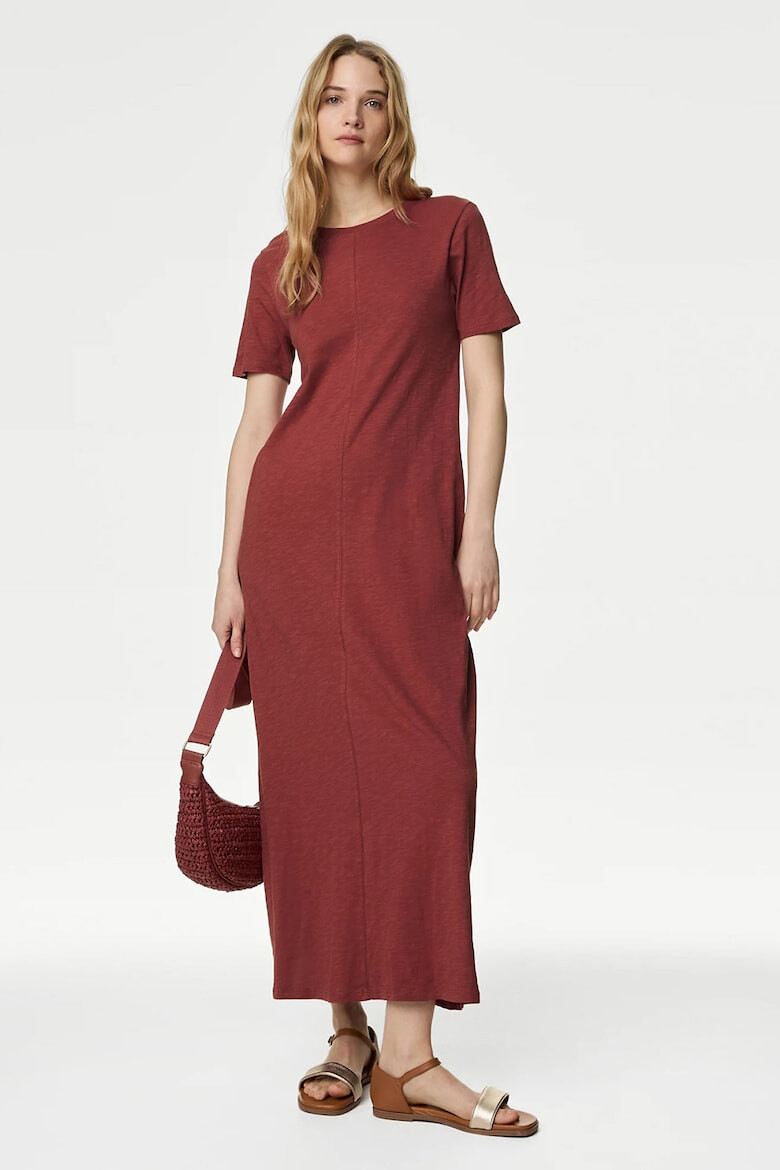 Marks & Spencer Rochie de bumbac midi cu buzunare - Pled.ro