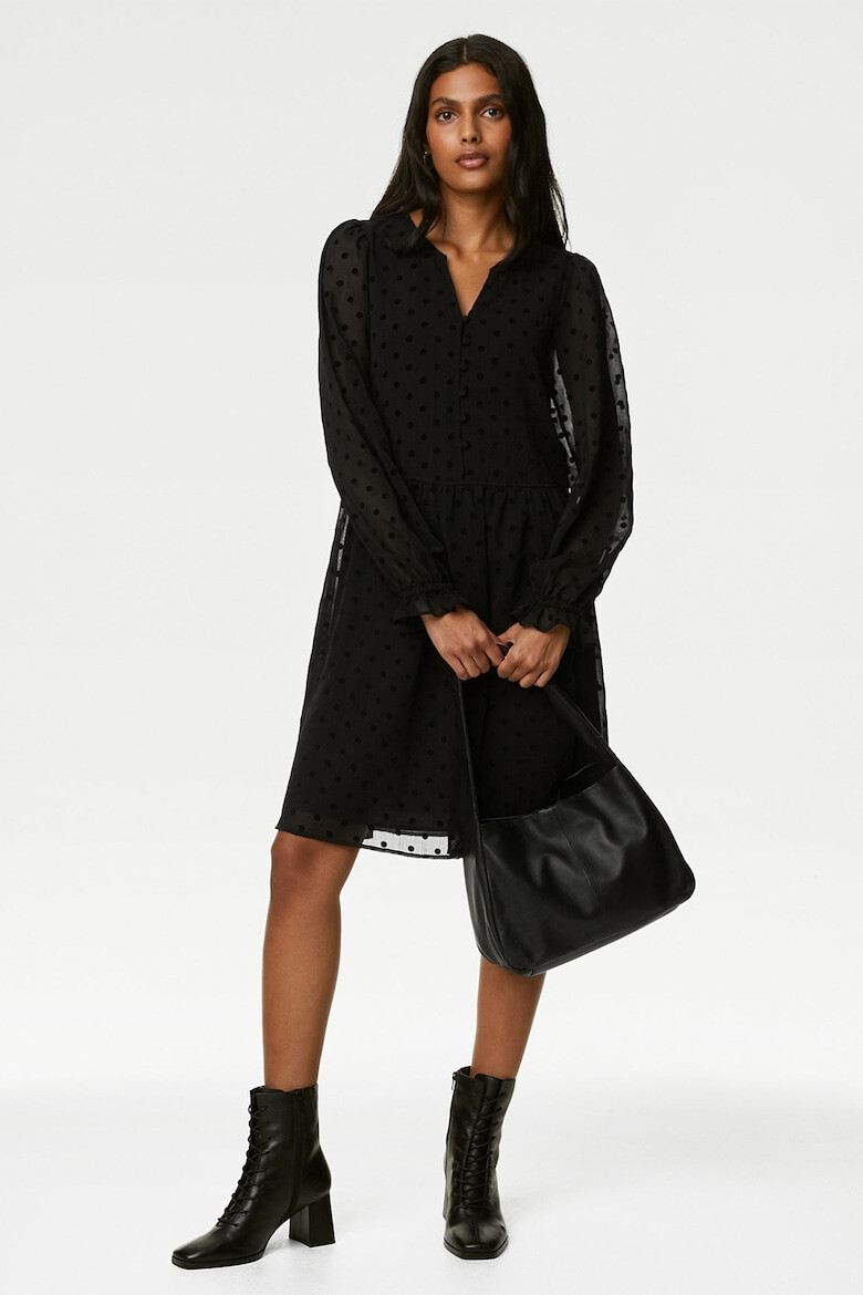 Marks & Spencer Rochie evazata cu model cu buline - Pled.ro