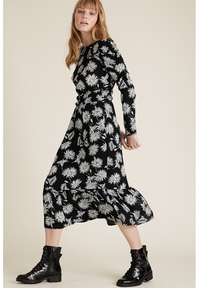 Marks & Spencer Rochie evazata cu model floral - Pled.ro