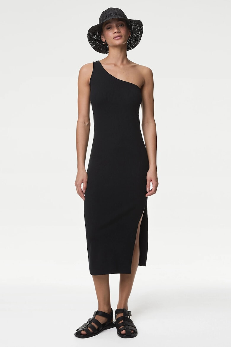 Marks & Spencer Rochie midi cu decolteu pe un umar - Pled.ro