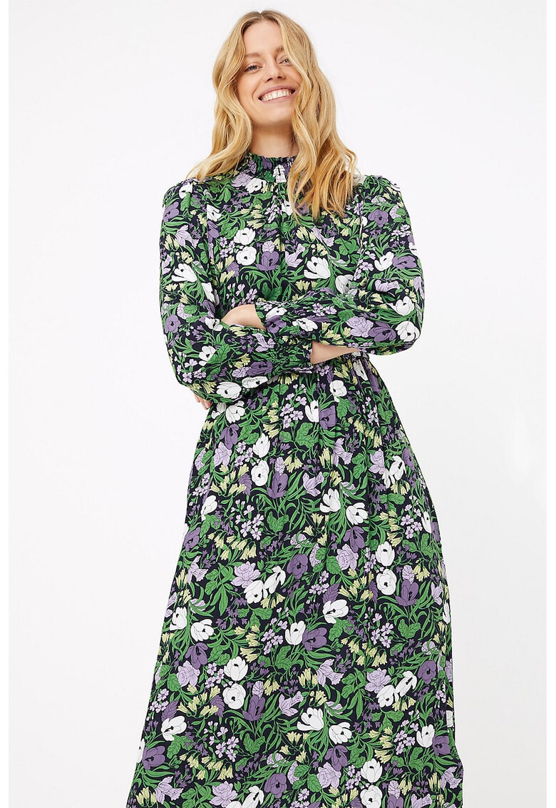 Marks & Spencer Rochie midi cu imprimeu floral si maneci lungi - Pled.ro