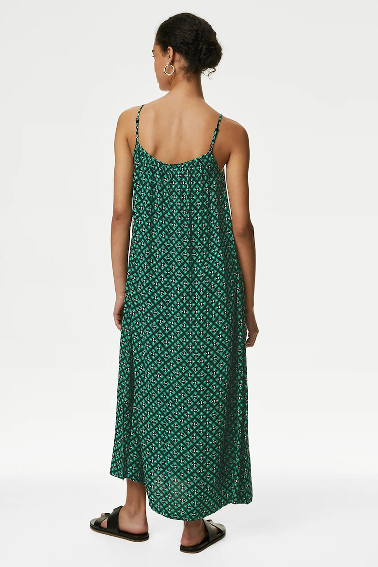 Marks & Spencer Rochie midi cu imprimeu si bretele inguste - Pled.ro