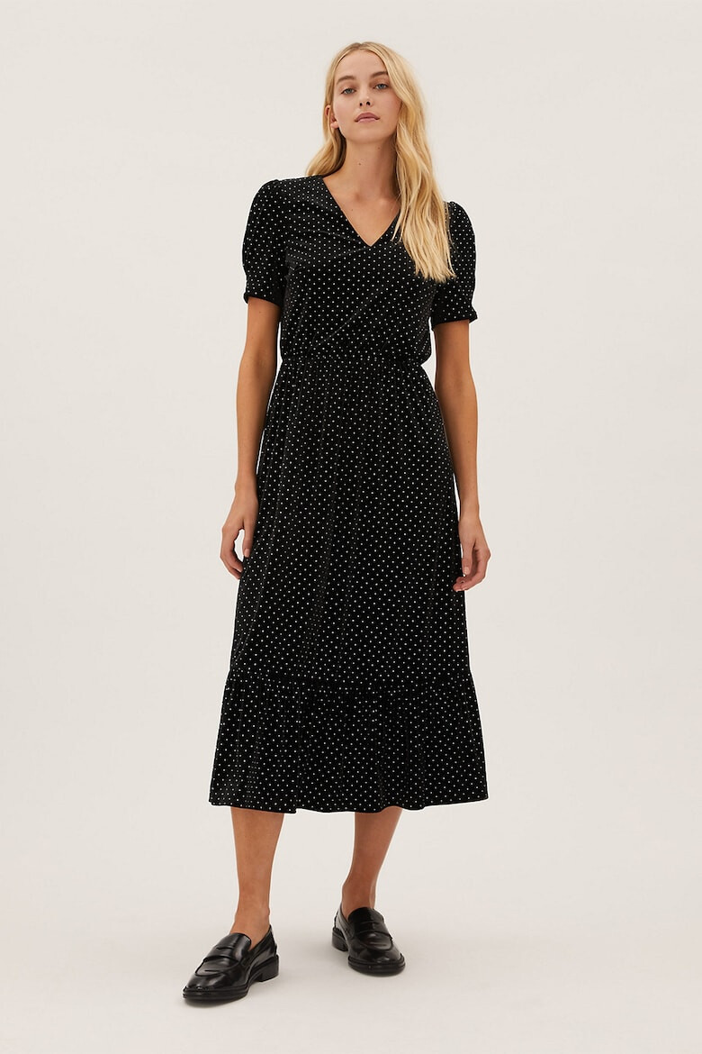 Marks & Spencer Rochie midi evazata cu buline - Pled.ro