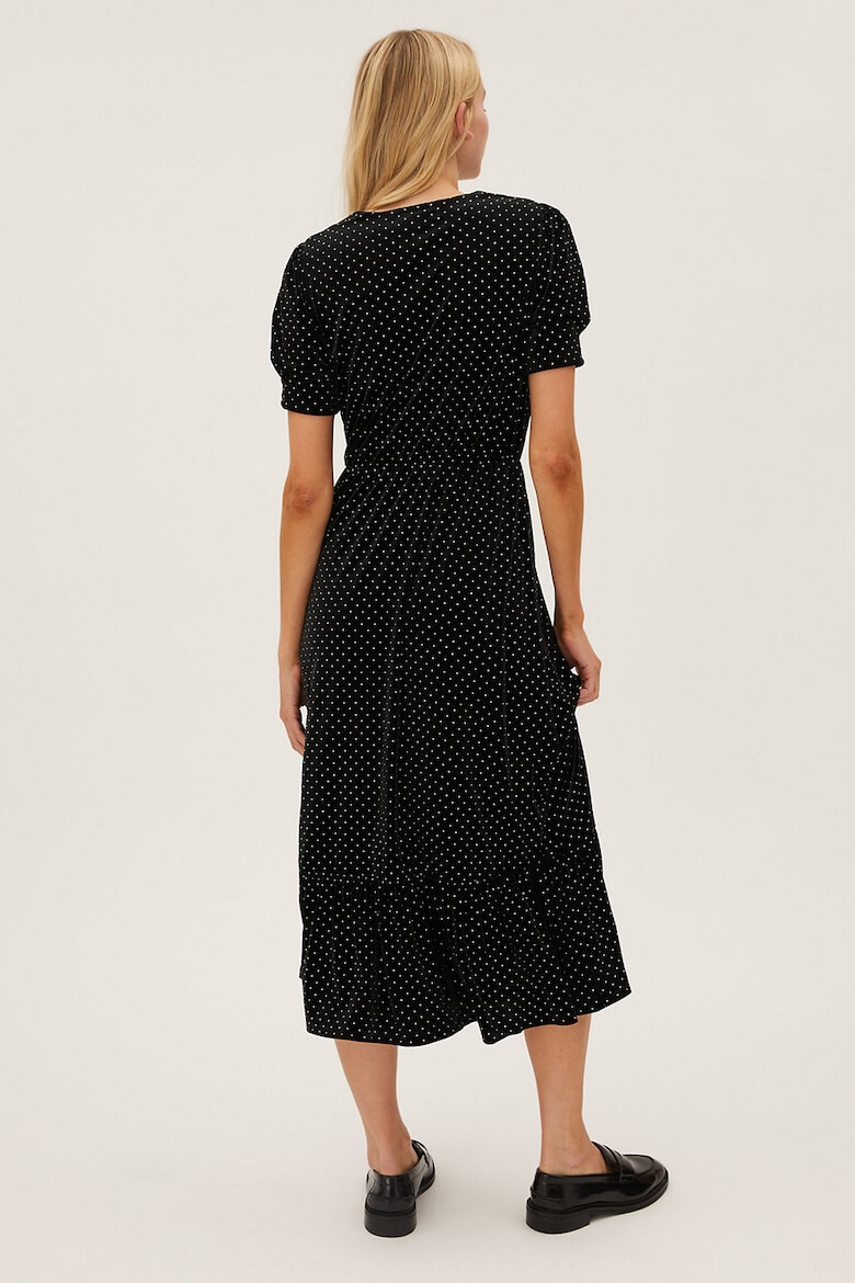 Marks & Spencer Rochie midi evazata cu buline - Pled.ro