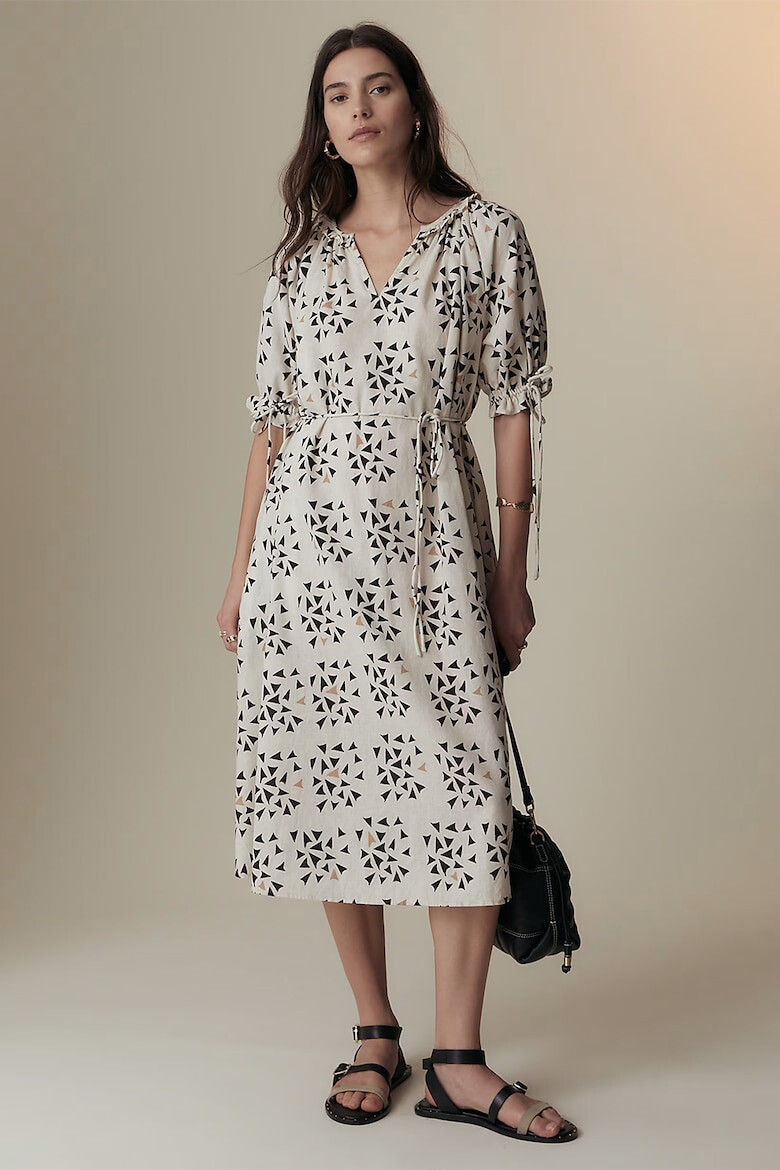 Marks & Spencer Rochie midi evazata din amestec de in - Pled.ro