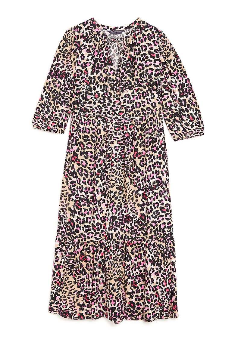 Marks & Spencer Rochie stratificata cu model animal print - Pled.ro