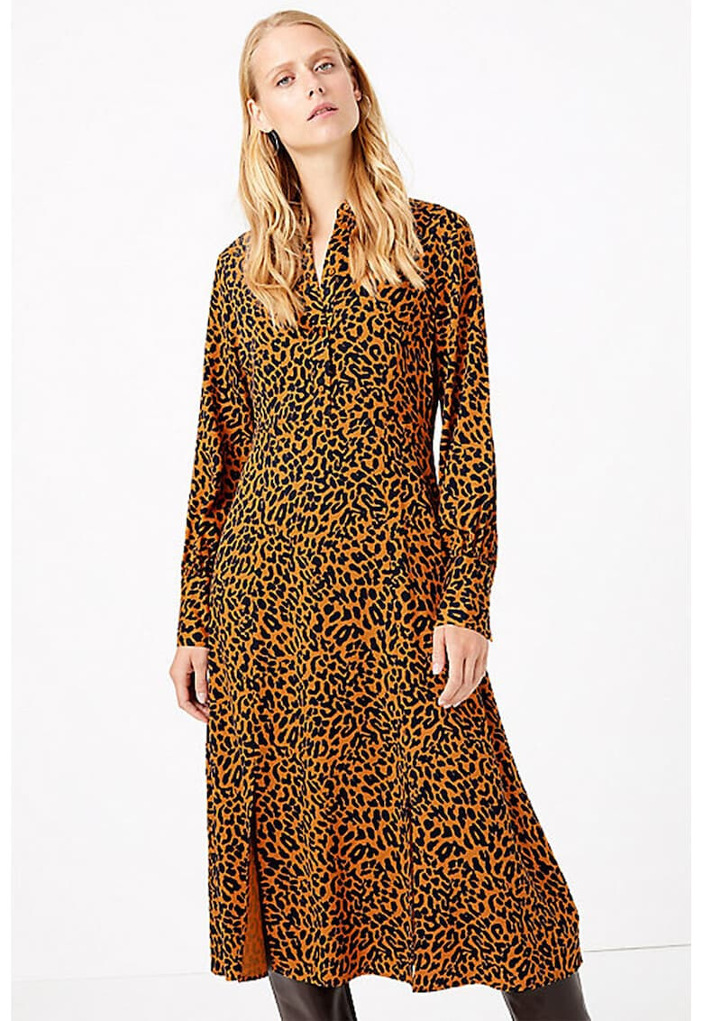 Marks & Spencer Rochie tip camasa cu animal print - Pled.ro