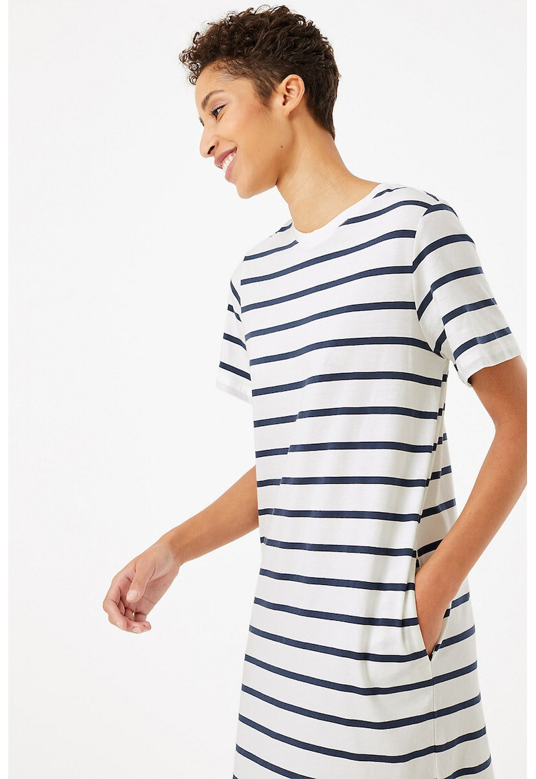 Marks & Spencer Rochie tip tricou cu model in dungi - Pled.ro