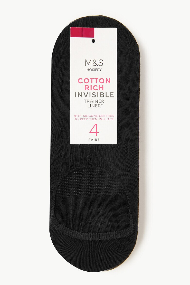 Marks & Spencer Set de sosete foarte scurte - 4 perechi - Pled.ro