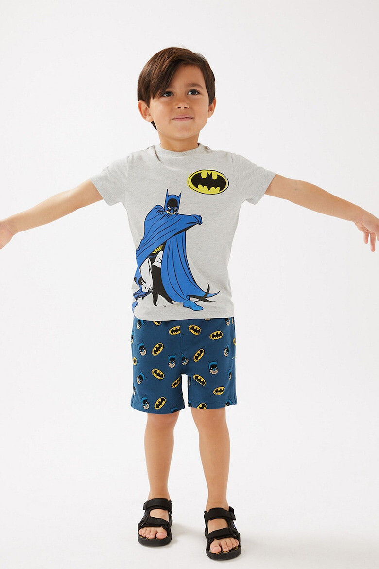 Marks & Spencer Set de tricou si pantaloni scurti cu imprimeu Batman - Pled.ro