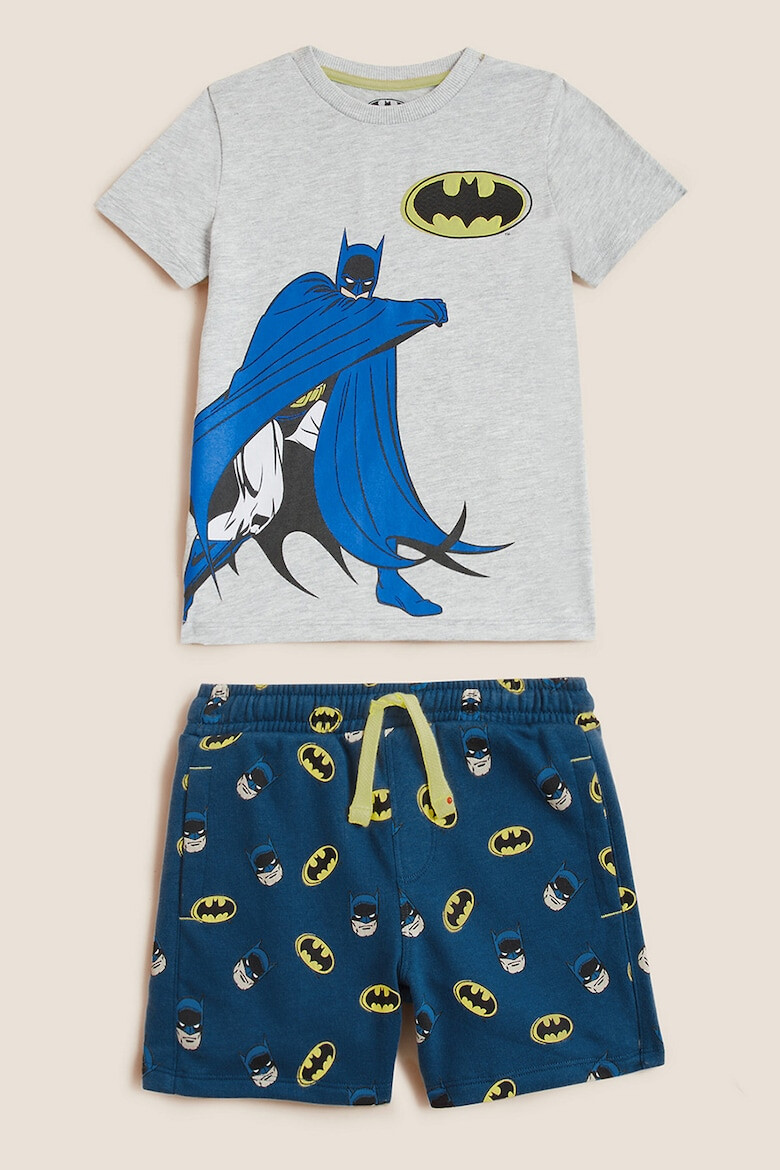 Marks & Spencer Set de tricou si pantaloni scurti cu imprimeu Batman - Pled.ro