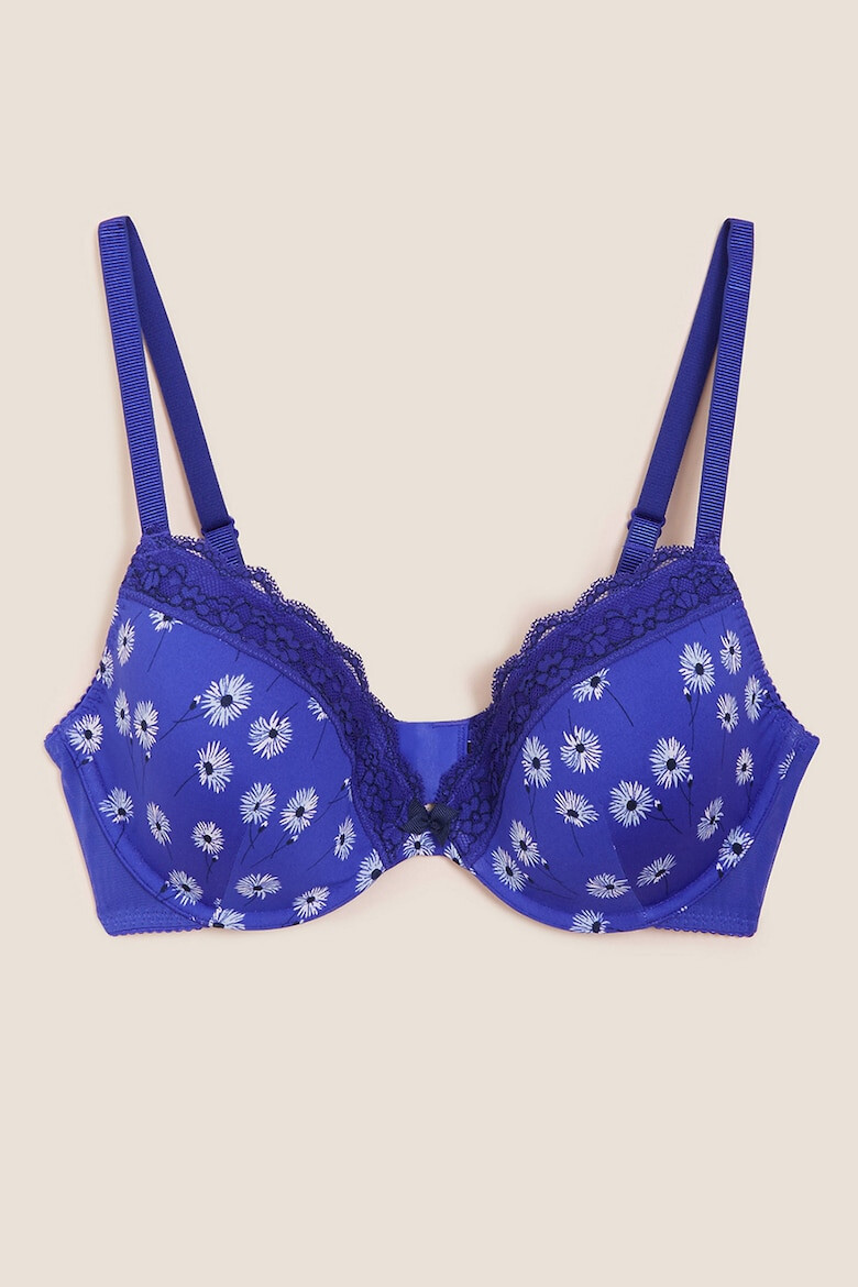 Marks & Spencer Sutien cu model floral si aplicatii din dantela - Pled.ro