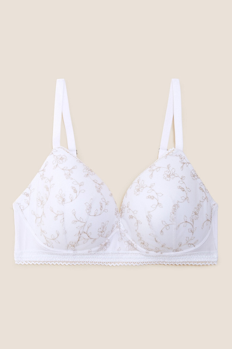 Marks & Spencer Sutien cu model floral si bretele ajustabile - Pled.ro