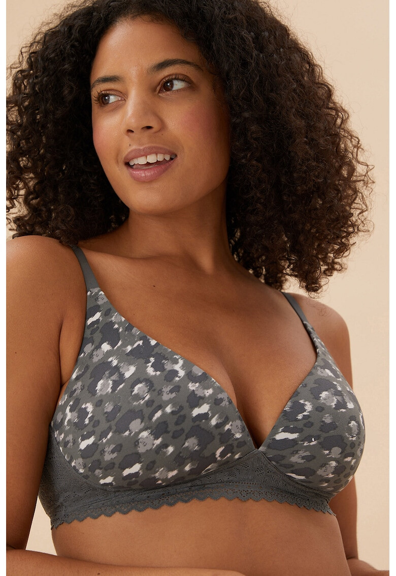 Marks & Spencer Sutien fara sustinere metalica cu model animal print pentru tricou - Pled.ro