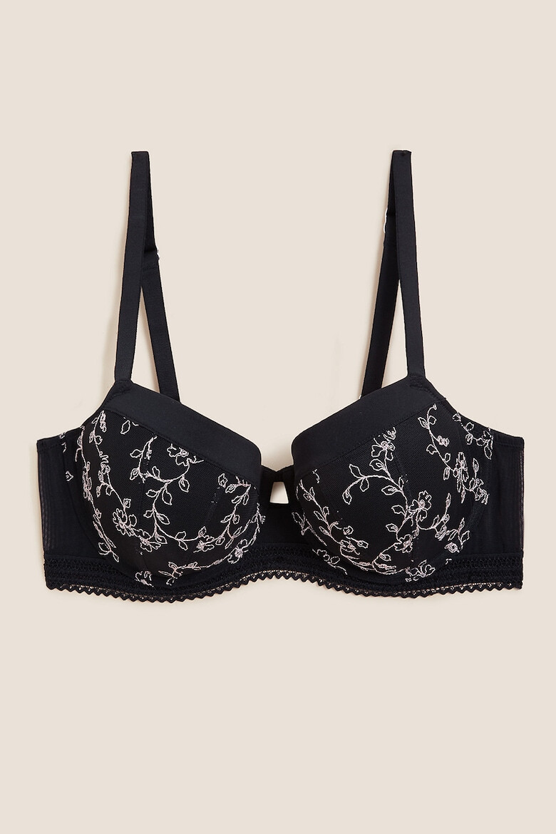 Marks & Spencer Sutien push-up cu detalii brodate - Pled.ro