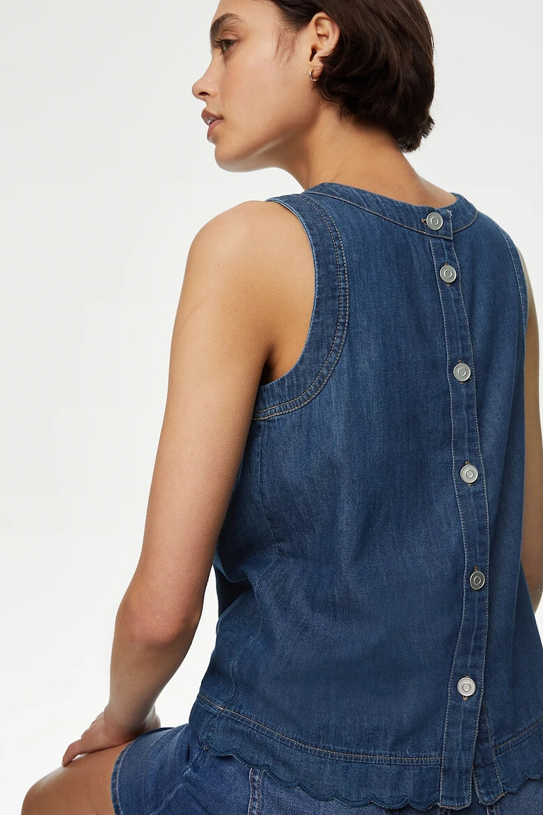 Marks & Spencer Top din denim cu nasturi - Pled.ro