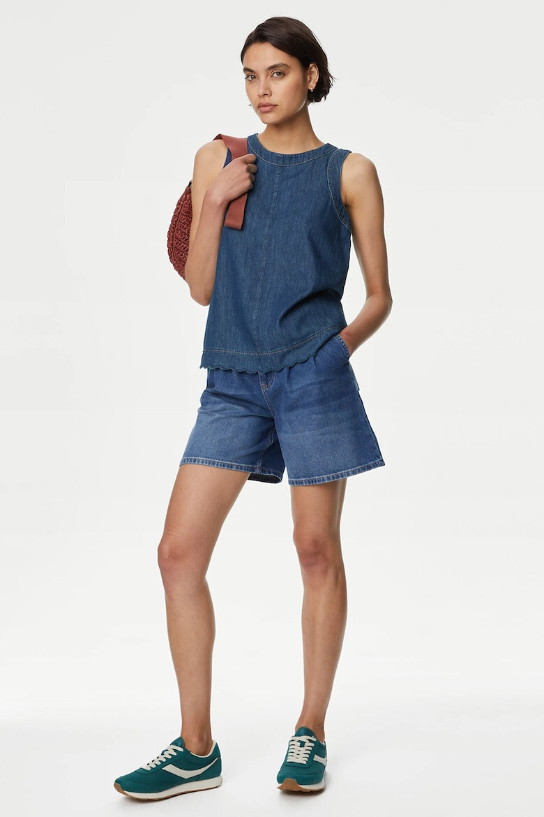 Marks & Spencer Top din denim cu nasturi - Pled.ro