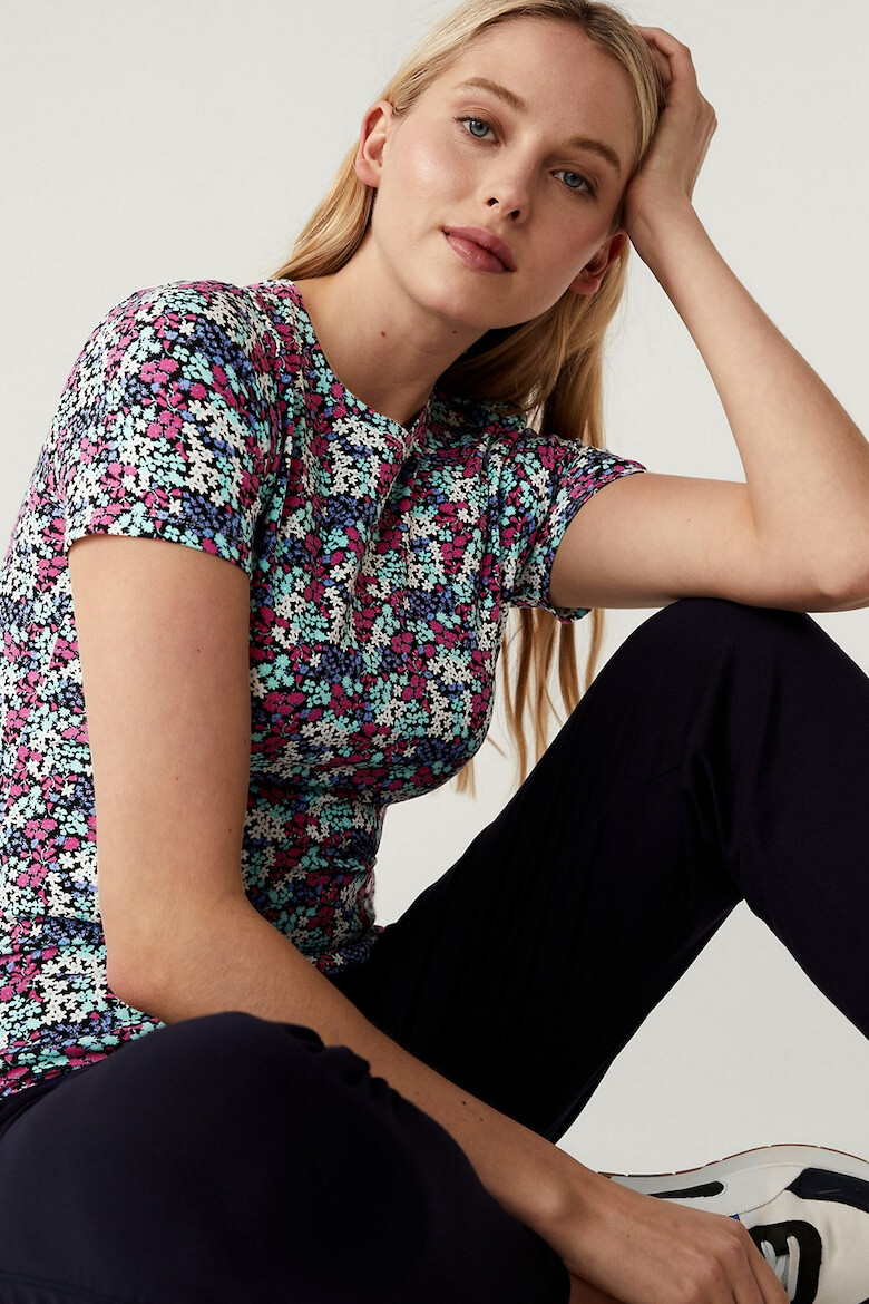 Marks & Spencer Tricou cu decolteu la baza gatului si model floral - Pled.ro