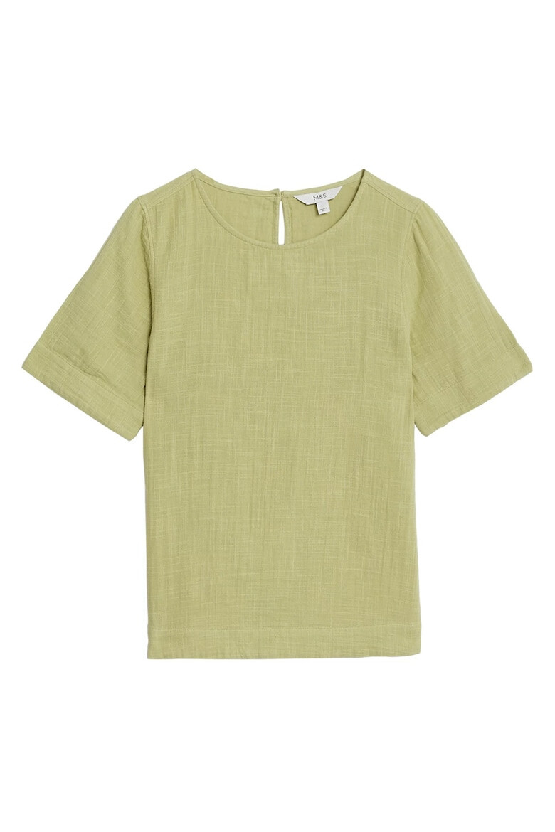 Marks & Spencer Tricou de bumbac cu decolteu rotund - Pled.ro