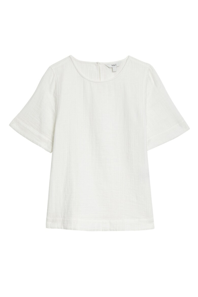 Marks & Spencer Tricou de bumbac cu decolteu rotund - Pled.ro