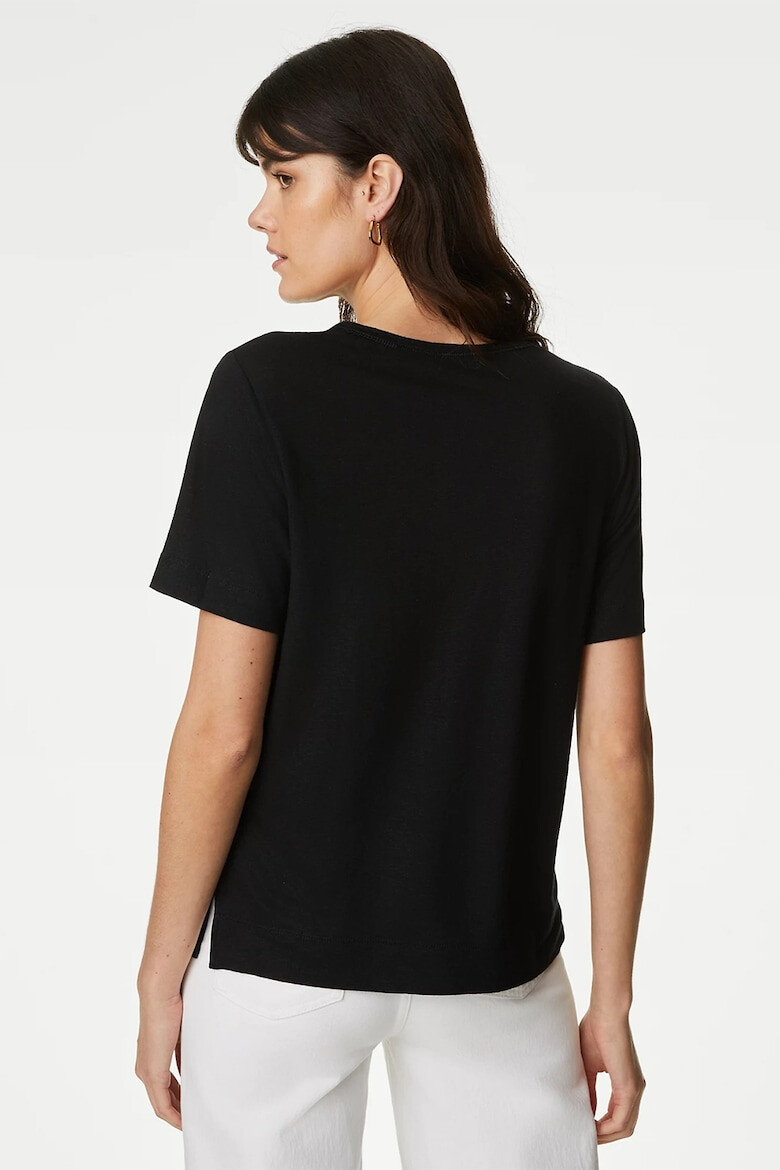 Marks & Spencer Tricou din amestec de modal si in - Pled.ro