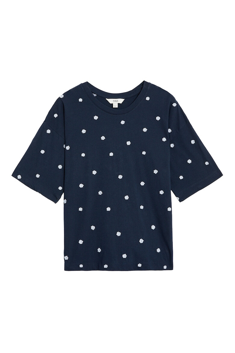 Marks & Spencer Tricou din bumbac cu broderie - Pled.ro