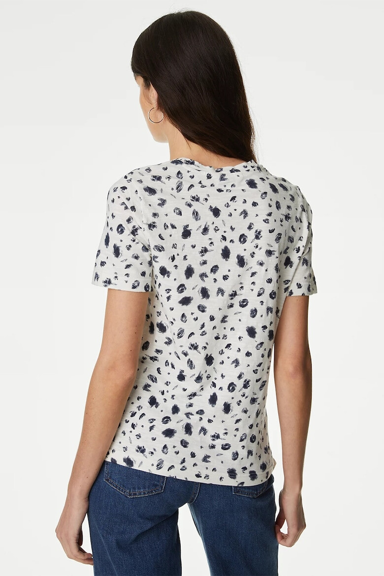 Marks & Spencer Tricou din bumbac cu model abstract - Pled.ro