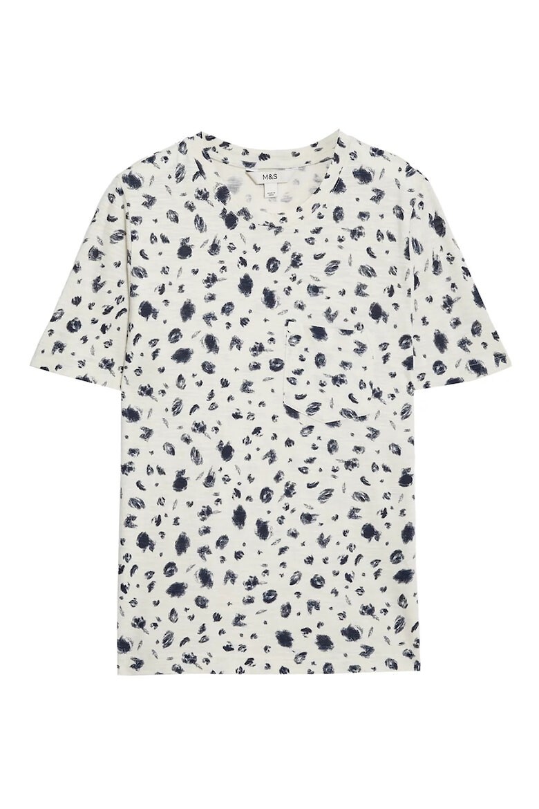 Marks & Spencer Tricou din bumbac cu model abstract - Pled.ro