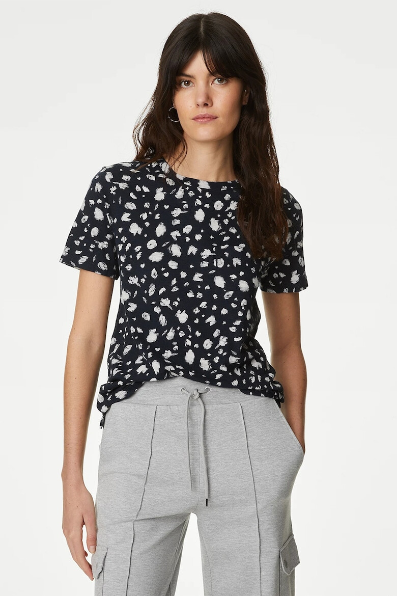 Marks & Spencer Tricou din bumbac cu model abstract - Pled.ro