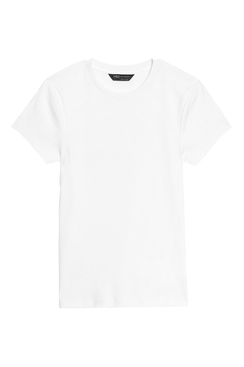 Marks & Spencer Tricou uni cu decolteu rotund - Pled.ro