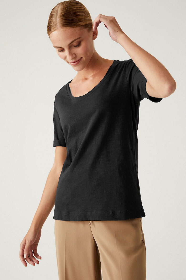 Marks & Spencer Tricou uni de bumbac - Pled.ro