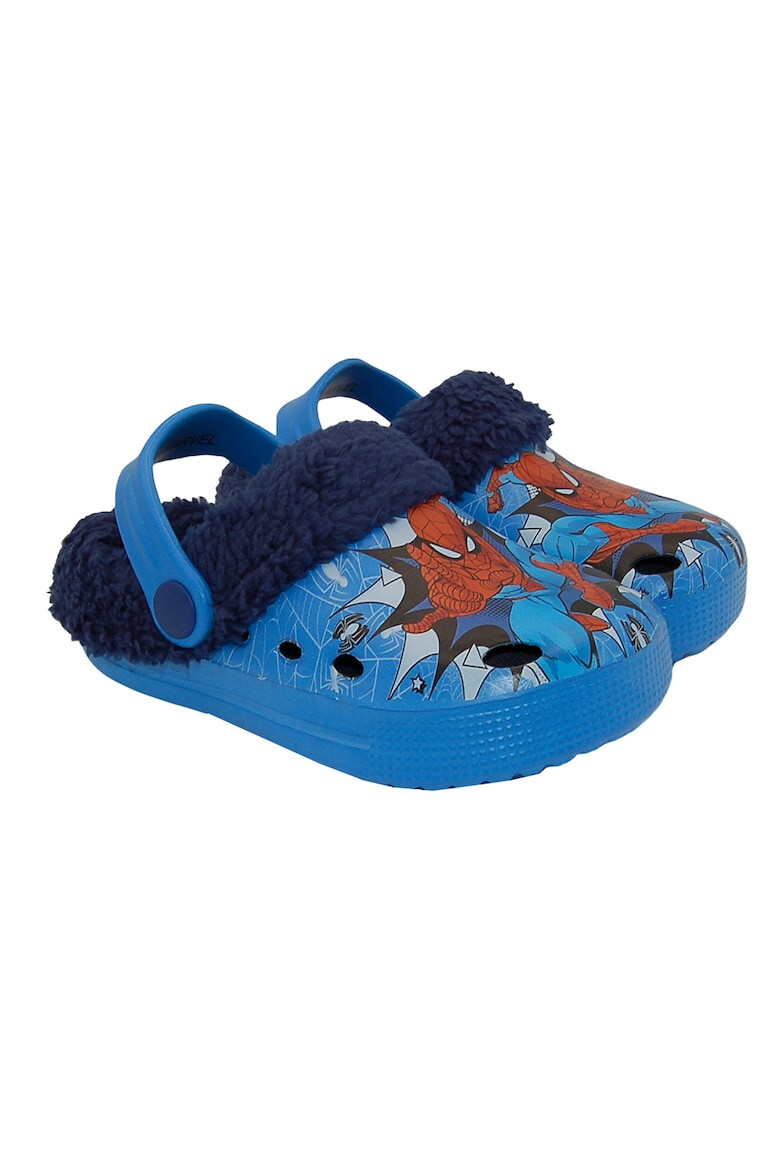 Marvel Saboti slingback cu captuseala teddy Spider-Man - Pled.ro