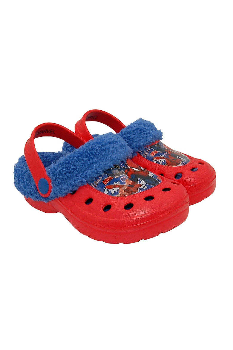 Marvel Saboti slingback cu captuseala teddy Spider-Man - Pled.ro