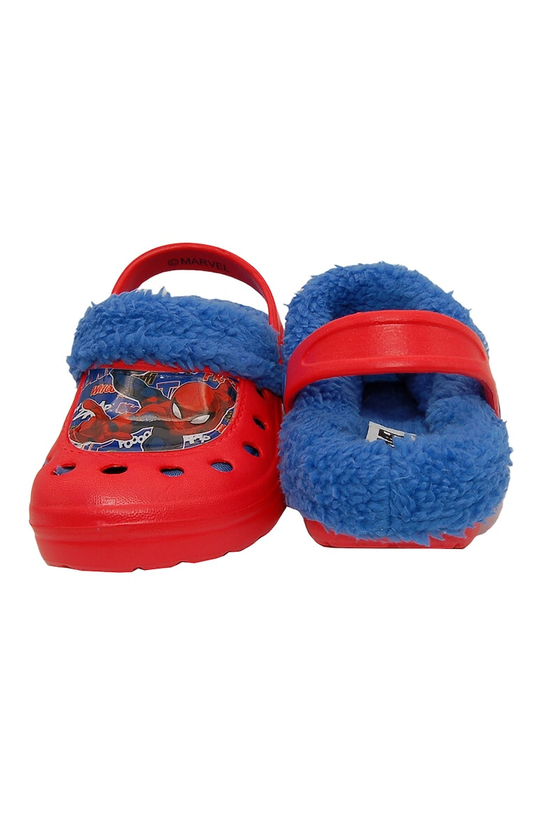 Marvel Saboti slingback cu captuseala teddy Spider-Man - Pled.ro