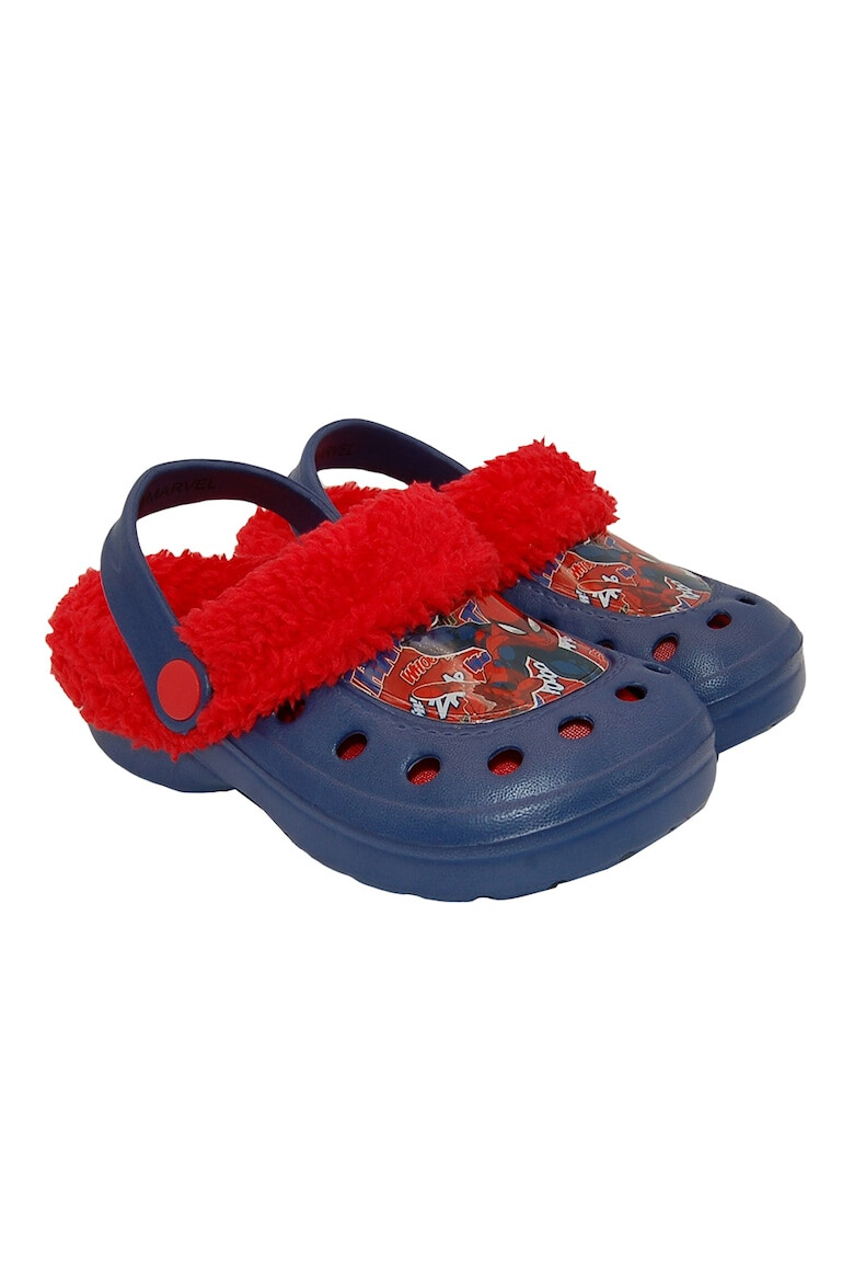 Marvel Saboti slingback cu captuseala teddy Spider-Man - Pled.ro