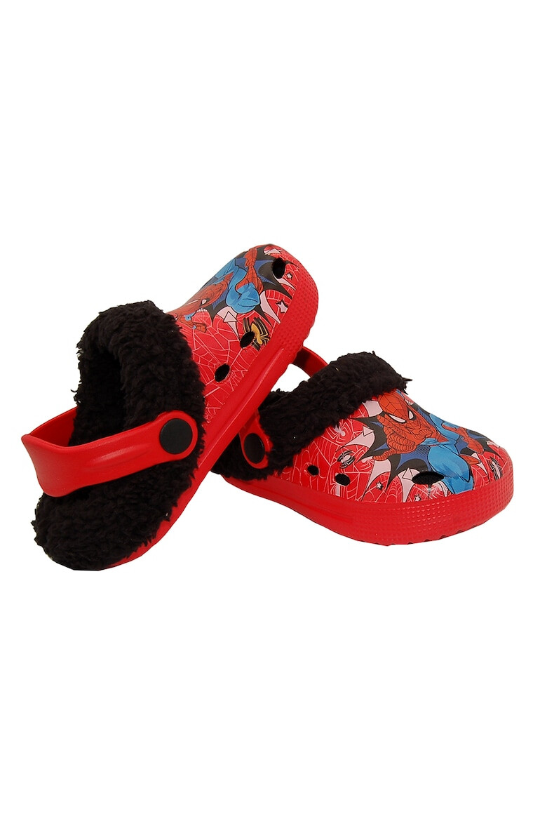 Marvel Saboti slingback cu captuseala teddy Spider-Man - Pled.ro