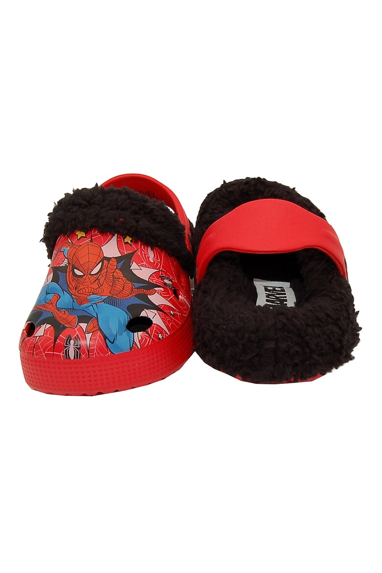 Marvel Saboti slingback cu captuseala teddy Spider-Man - Pled.ro