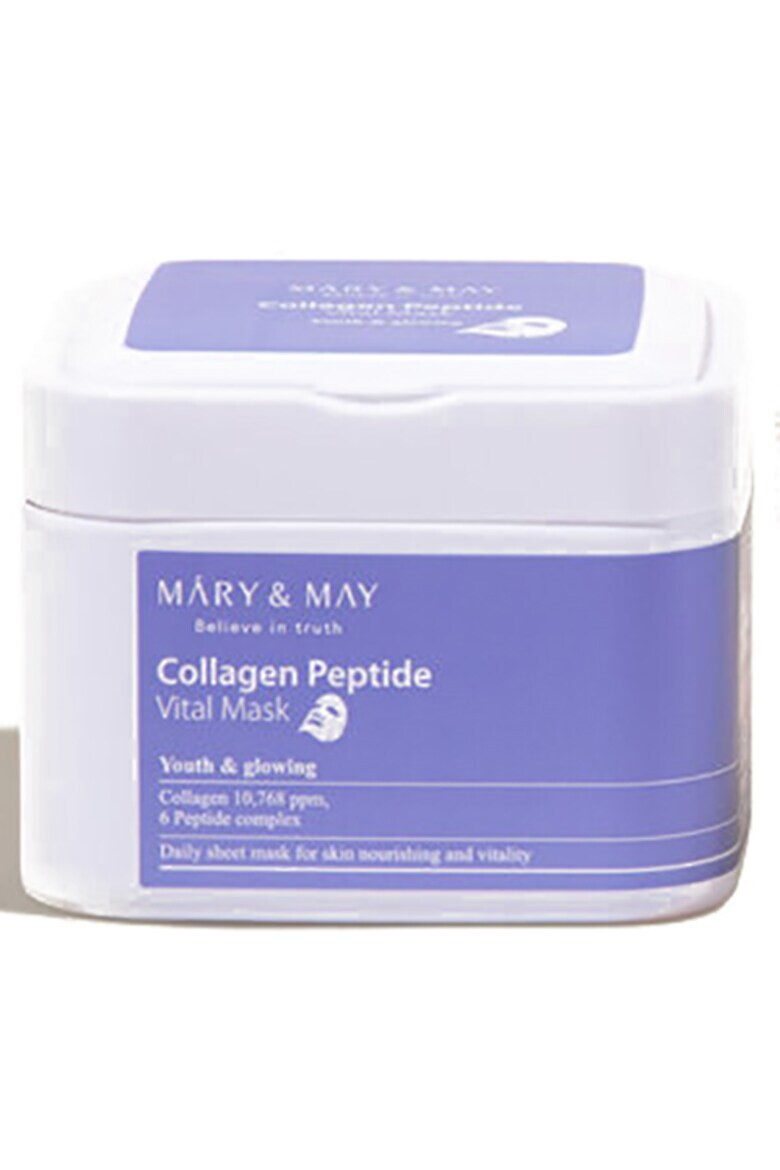 MARY&MAY Masca servetel Collagen Peptide [30 buc] 400ml Mary and May - Pled.ro