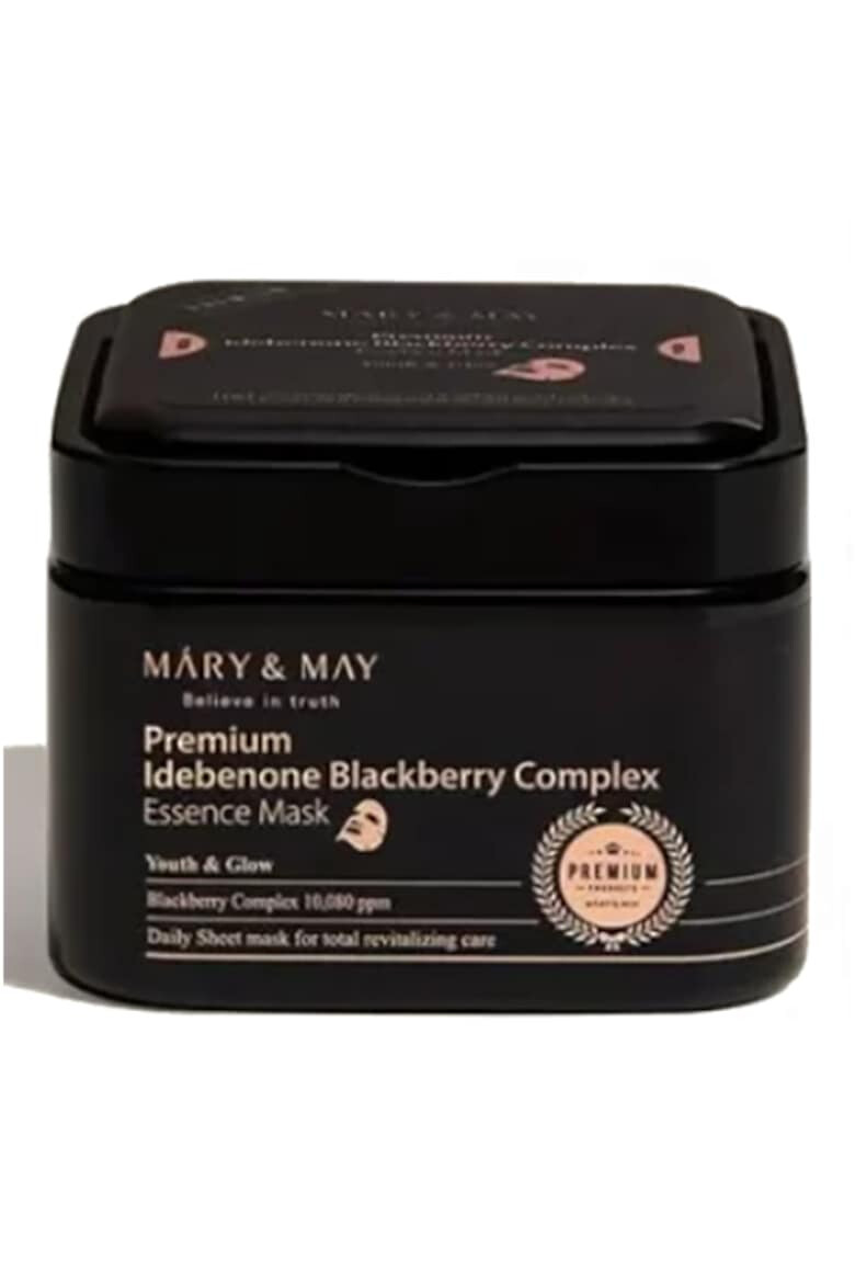 MARY&MAY Masca servetel Premium Idebenone Blackberry Complex [20 buc] Mary and May - Pled.ro