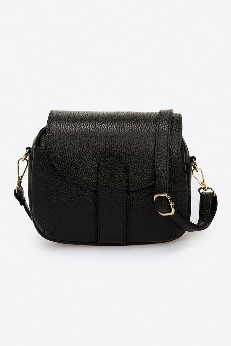 Massimo Castelli Geanta crossbody de piele cu aspect granulat - Pled.ro