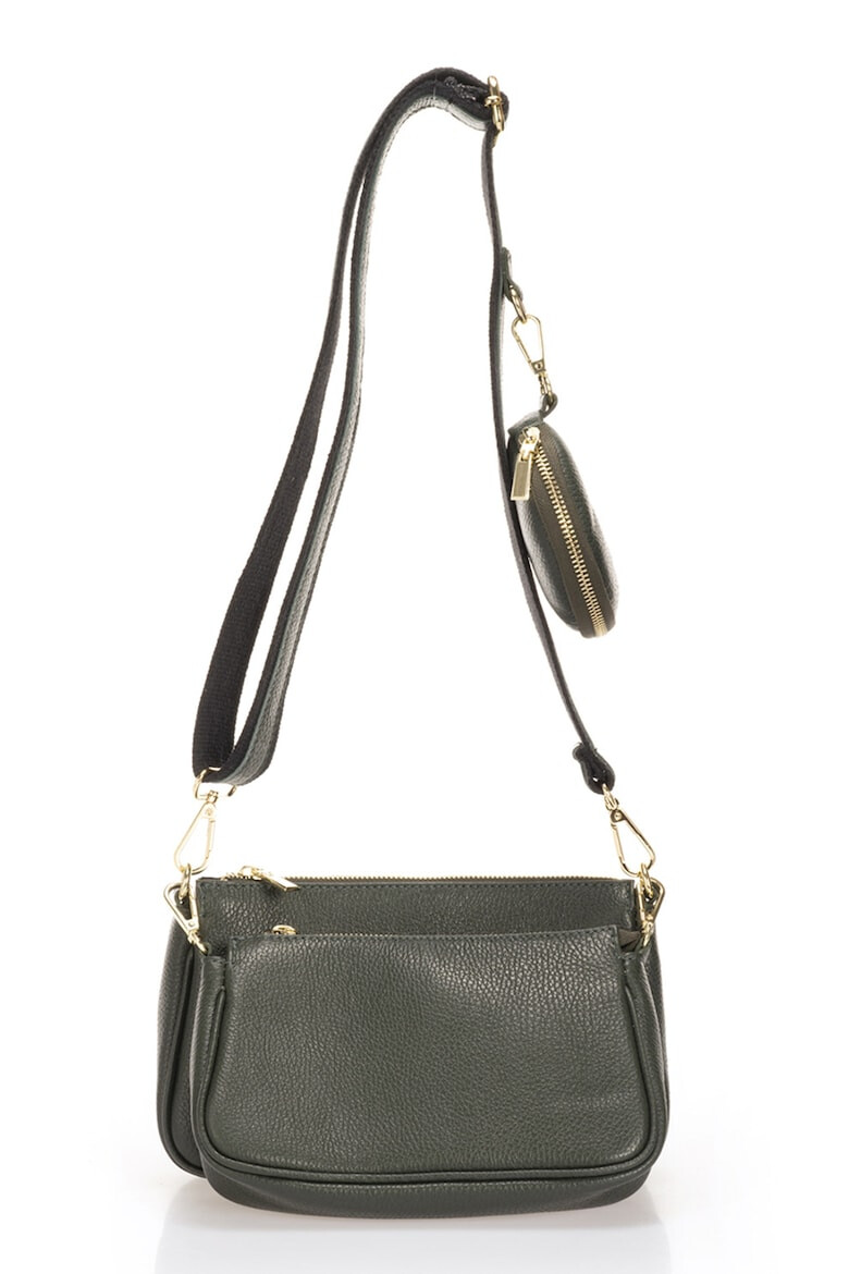 Massimo Castelli Geanta crossbody de piele cu aspect granulat - Pled.ro