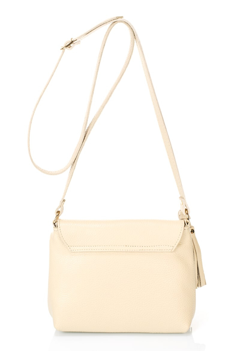 Massimo Castelli Geanta crossbody de piele cu clapa - Pled.ro