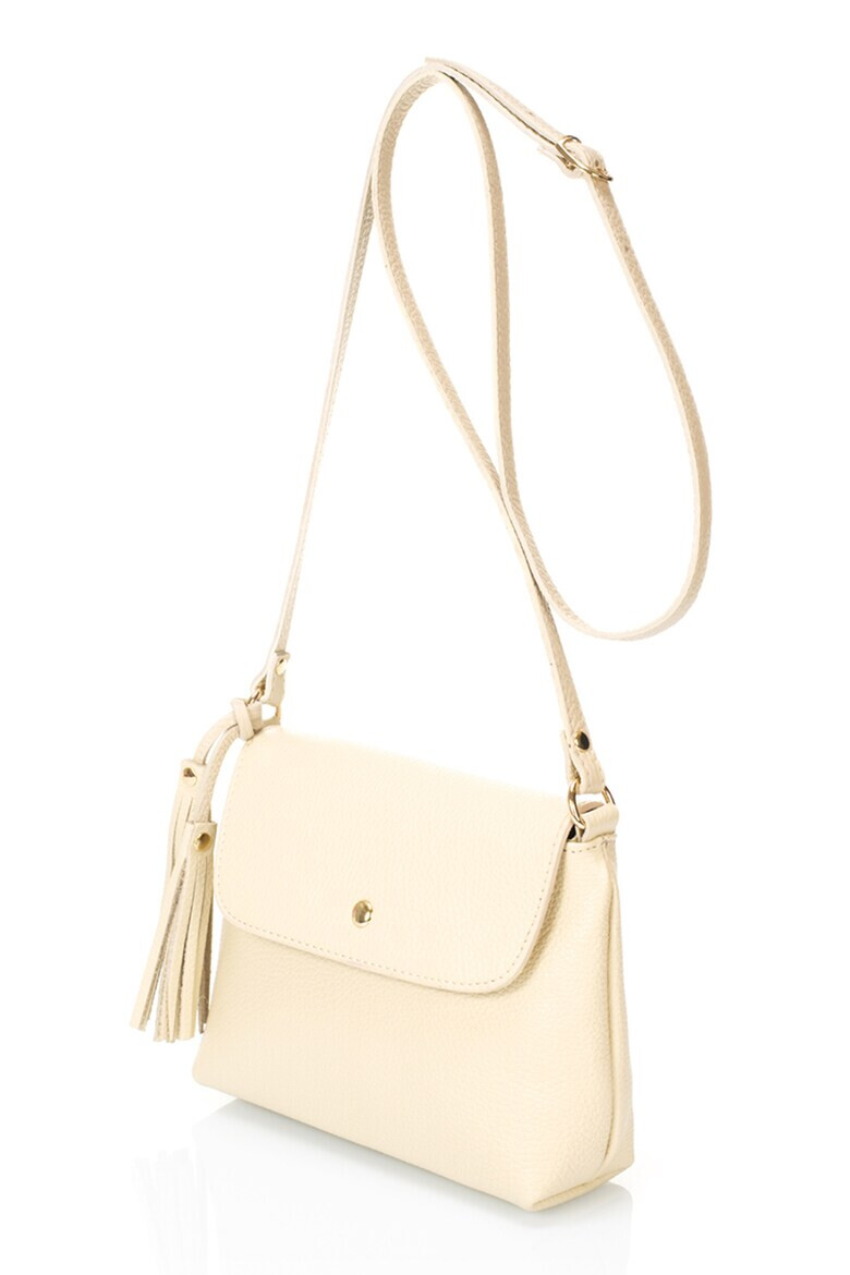 Massimo Castelli Geanta crossbody de piele cu clapa - Pled.ro