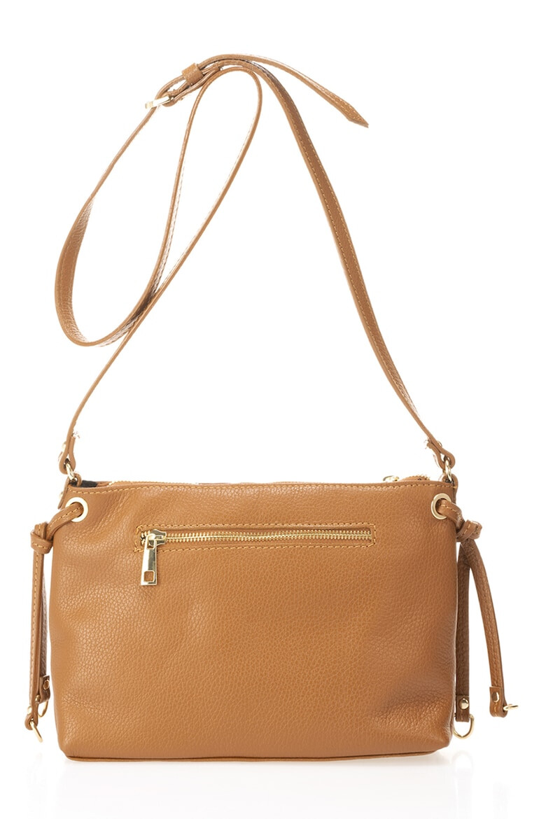 Massimo Castelli Geanta crossbody de piele cu fermoar - Pled.ro